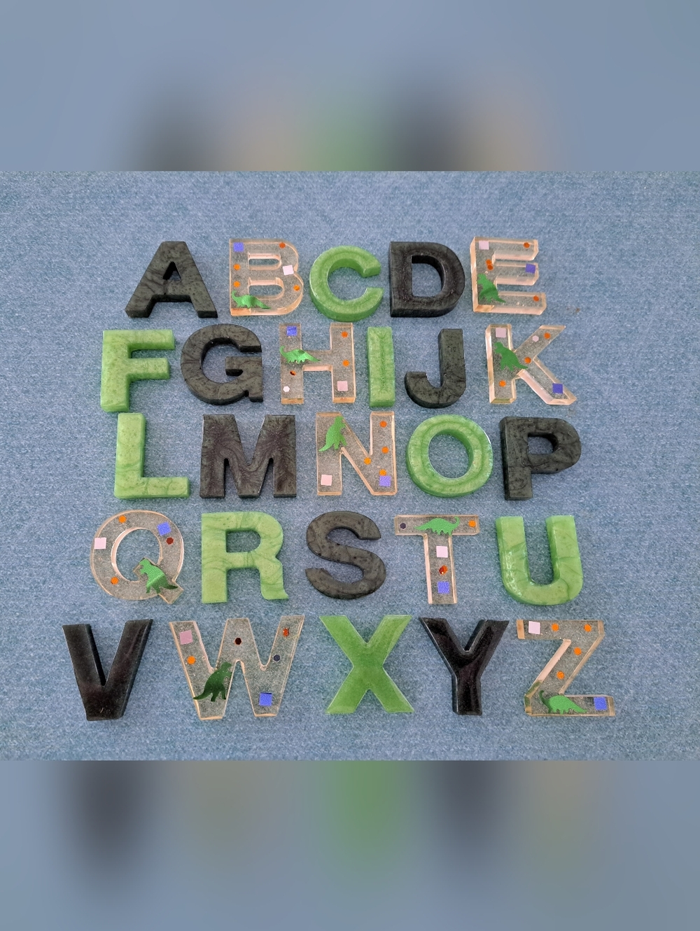 Dinosaur Resin ABCs Letter Set